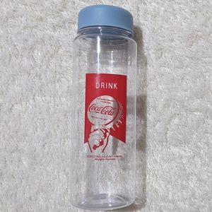 Coca Cola water bottle wide-rim 2023, baby blue 500ml